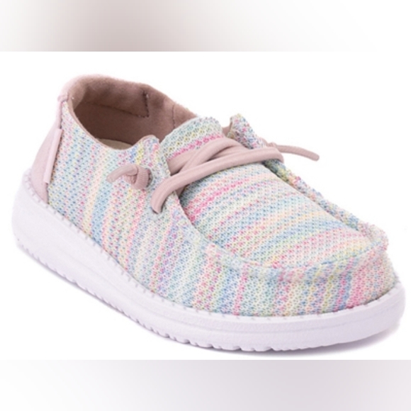 Hey Dude Other - HEY DUDE Wendy SOX GIRL'S slip on Casual Shoe Aurora White / Pastel